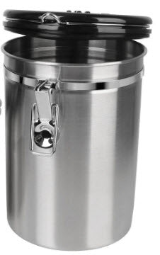 Coffee Stainless Steel Container - Fresher Beans and Grounds