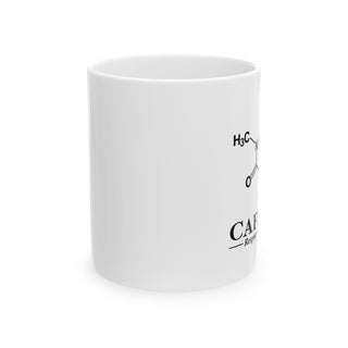 Caffeine Molecule Ceramic Mug — Chemistry Coffee Lover Gift (11oz & 15oz)