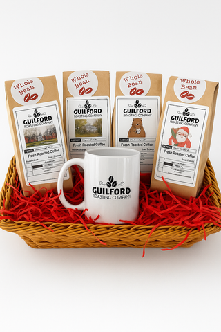 Four coffee & mug Christmas Box
