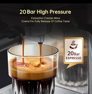 HiBREW Espresso Coffee Maker Cafetera 19 Bar