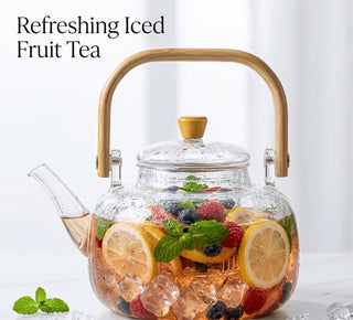 Glass teapot set dimensions and product specifications