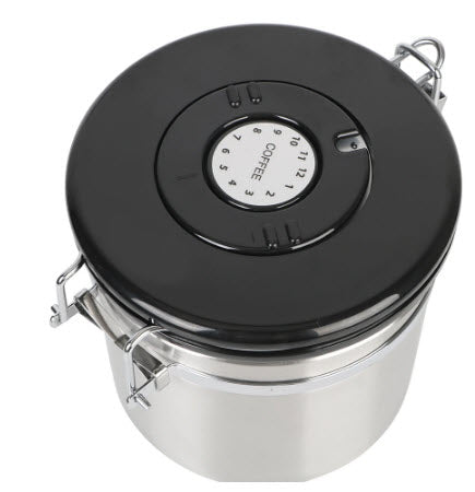 Coffee Stainless Steel Container - Fresher Beans and Grounds